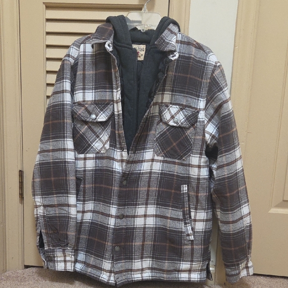 Plaid Shirt Jacket for Men - Picture 1 of 9